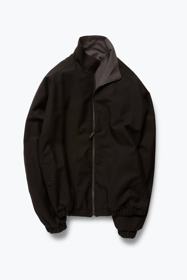 Reversible Blouson (Chocolate Tropical Wool) - Stoffa