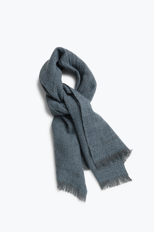 マフラー・ストール FABIELLO Wool touch estoni muffler (navy) ITALIAN LAMBSWOOL SCARVES