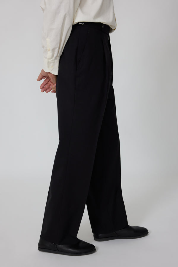 Tamme Tropical Wool Gaiter Slacks ブラック GAITER DOUBLE SLACKS | Tamme（タム）公式オンラインストア