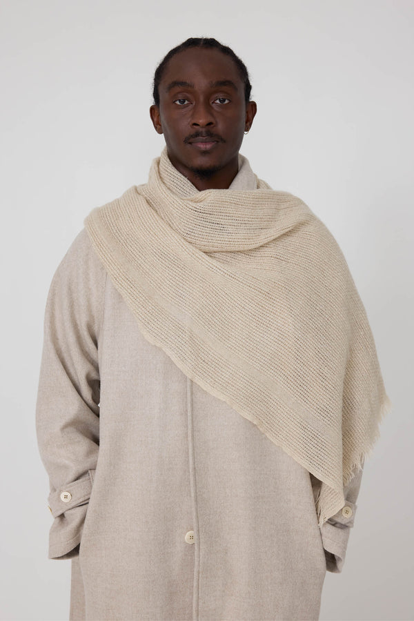 プライ　Cashmere Double Wrap Snood【taupe】 Scarf (Taupe Cashmere Linen) - Stoffa
