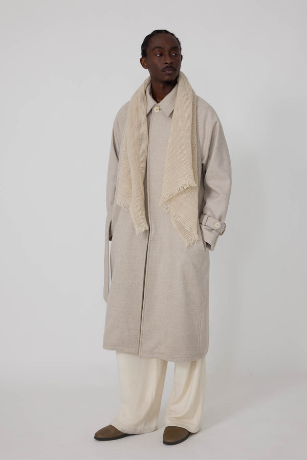 Scarf (Taupe Cashmere Linen) - Stoffa