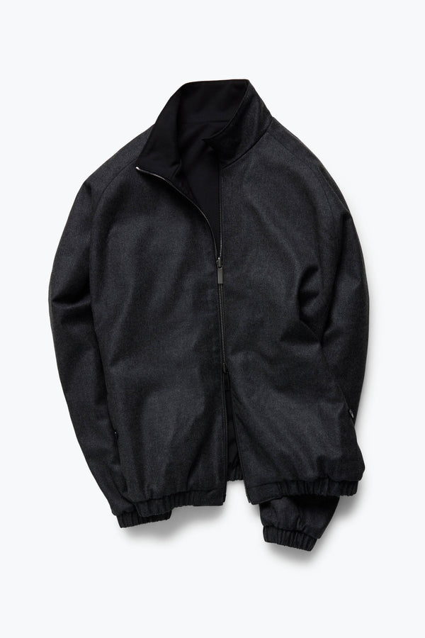 Reversible Blouson (Charcoal Wool Cashmere Flannel) - Stoffa