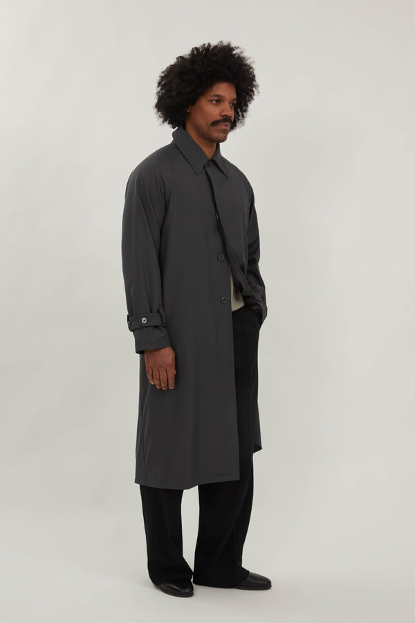 Raglan Coat (Shale Tropical Wool)