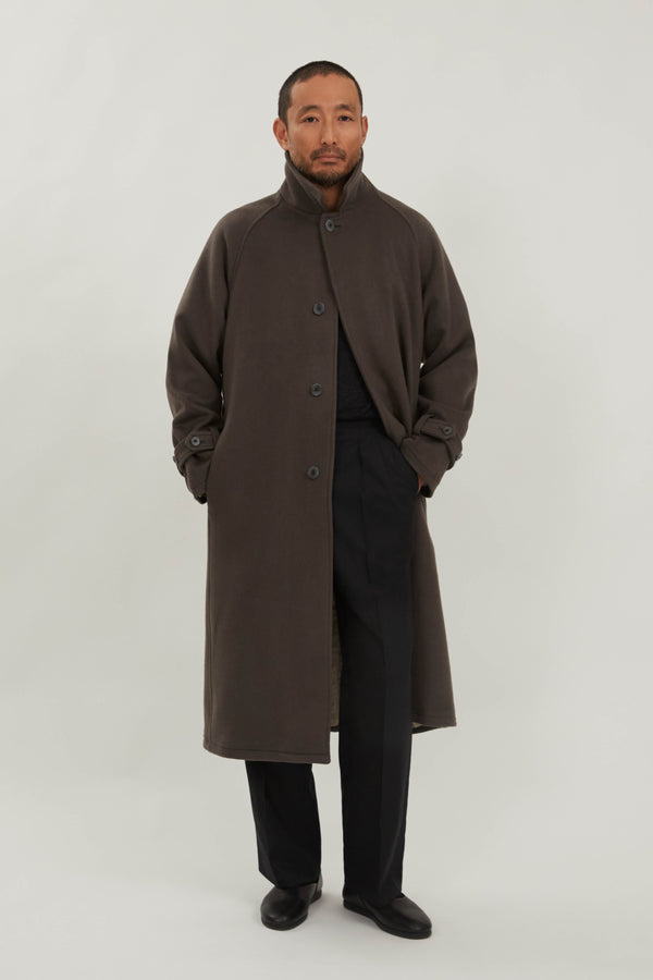 Raglan Coat (Walnut Brushed Cashmere)