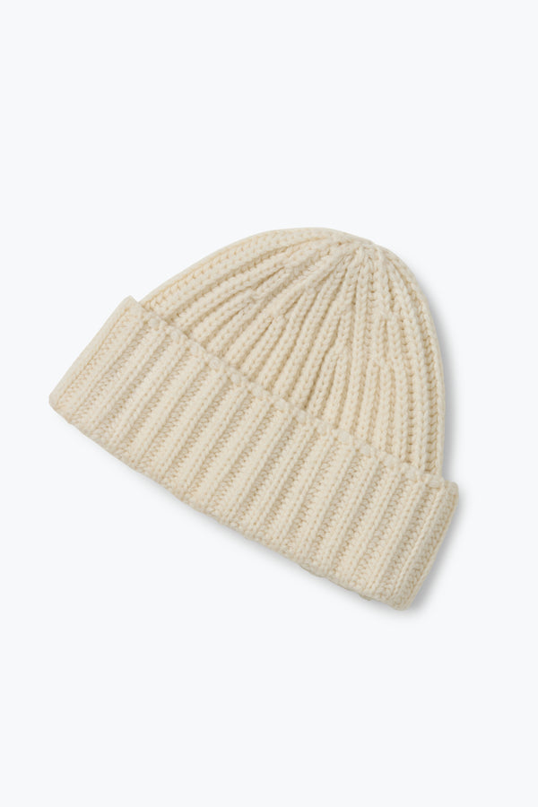 Watch Cap (Ivory Undyed Cashmere) - Stoffa