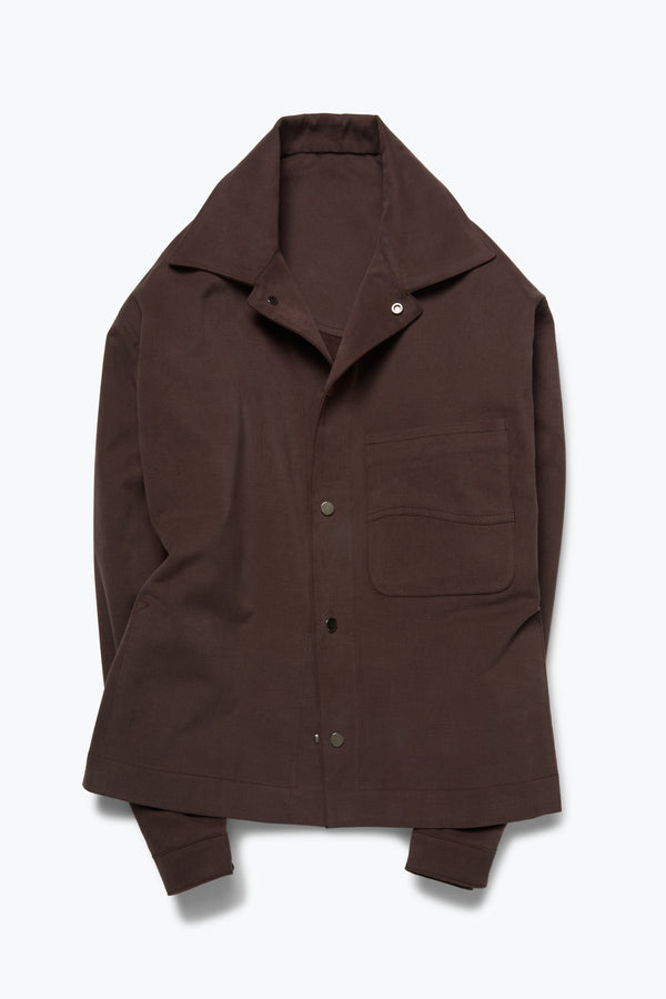 ジャケット・アウター Eaphi CLASSIC WOOL WAVE JACKET Wave Jacket (Chocolate Peached Cotton) - Stoffa