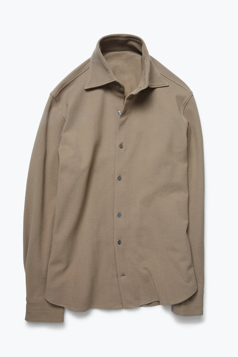 Spread Collar (Wheat Double Cotton Pique) - Stoffa