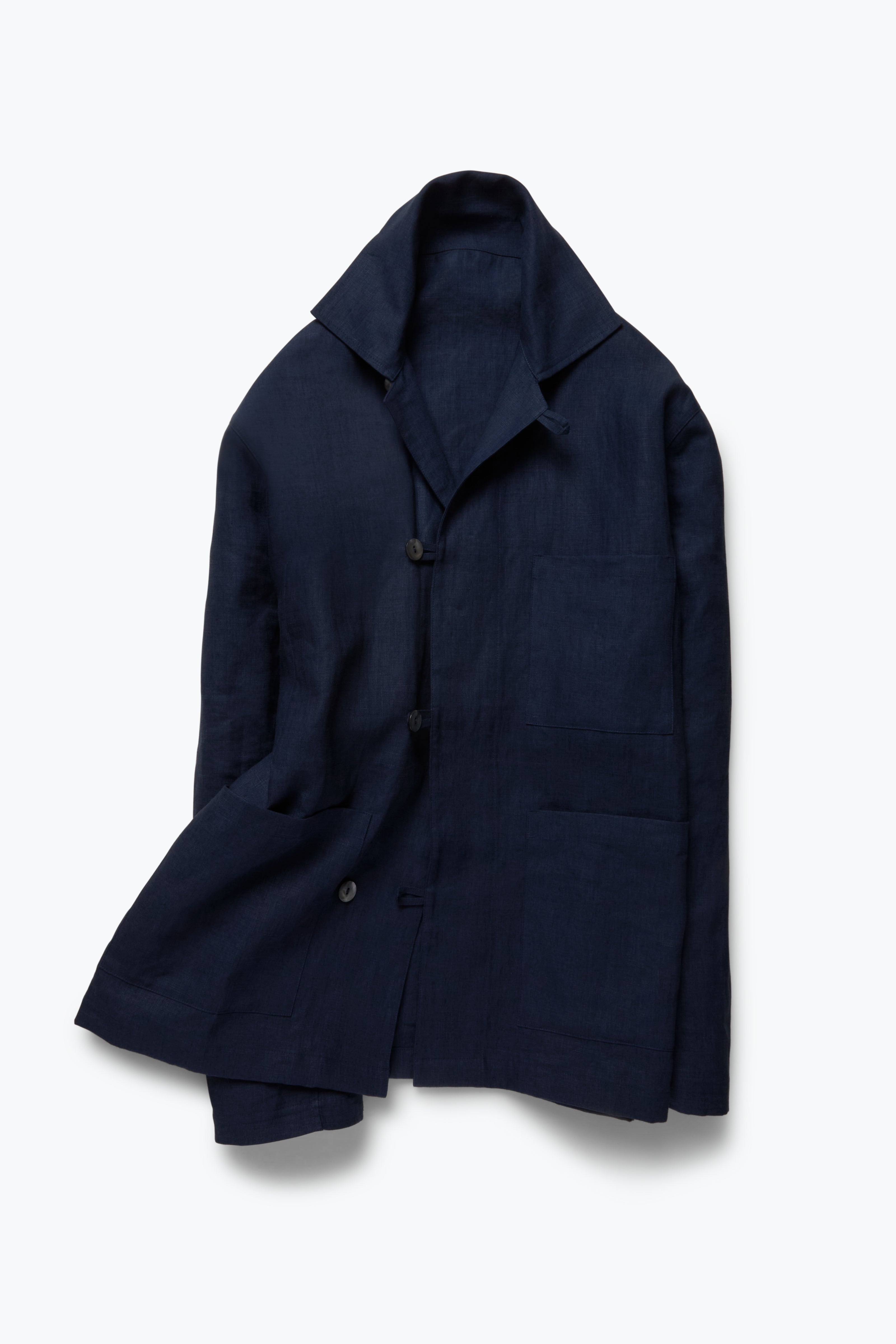 ジャケット・アウター COMOLI 14AW Wool Linen Jacket-Indigo/2 COMOLI