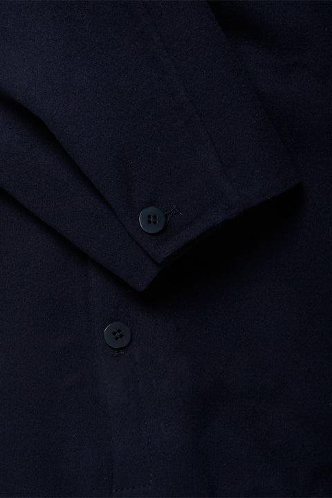 Reversible Blouson (Navy Brushed Merino Wool) - Stoffa