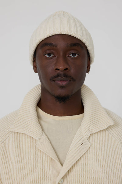 Watch Cap (Ivory Undyed Cashmere) - Stoffa