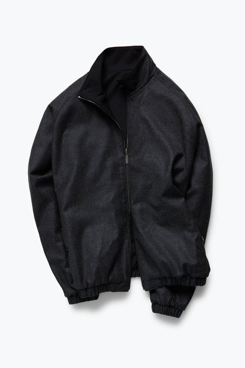 Reversible Blouson (Charcoal Wool Cashmere Flannel) - Stoffa