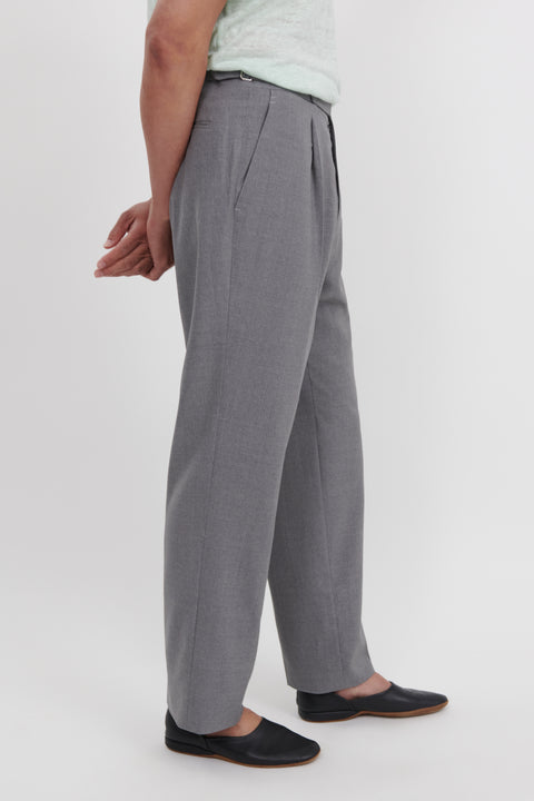 Dusk Grey Flexi-waist trouser – Hem and Stitch