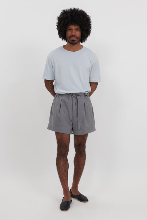 Grey hot sale drawstring shorts