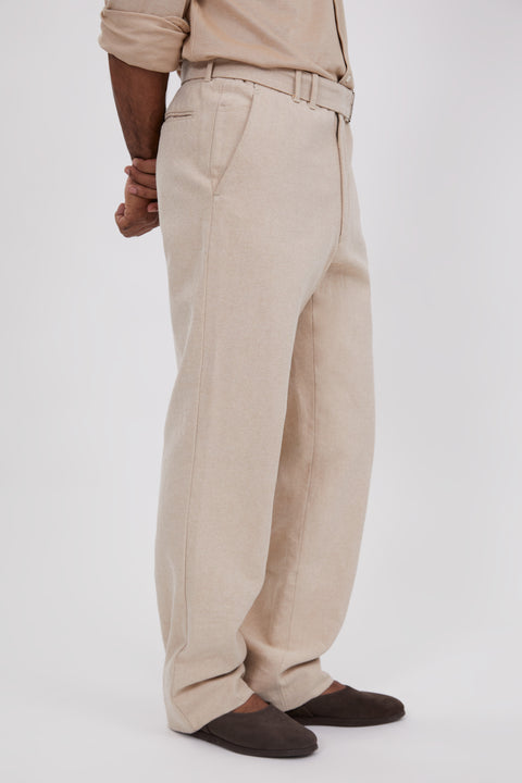 3D embroidery twill easy pants｜BEIGE 3sixteen Ecru Twill Work Pants - Mildblend Supply Co