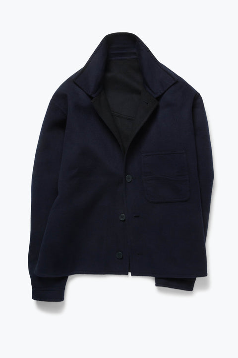 ジャケット・アウター CLASSIC WOOL WAVE JACKET Split Seam Wave Jacket (Navy Brushed Merino Wool) - Stoffa