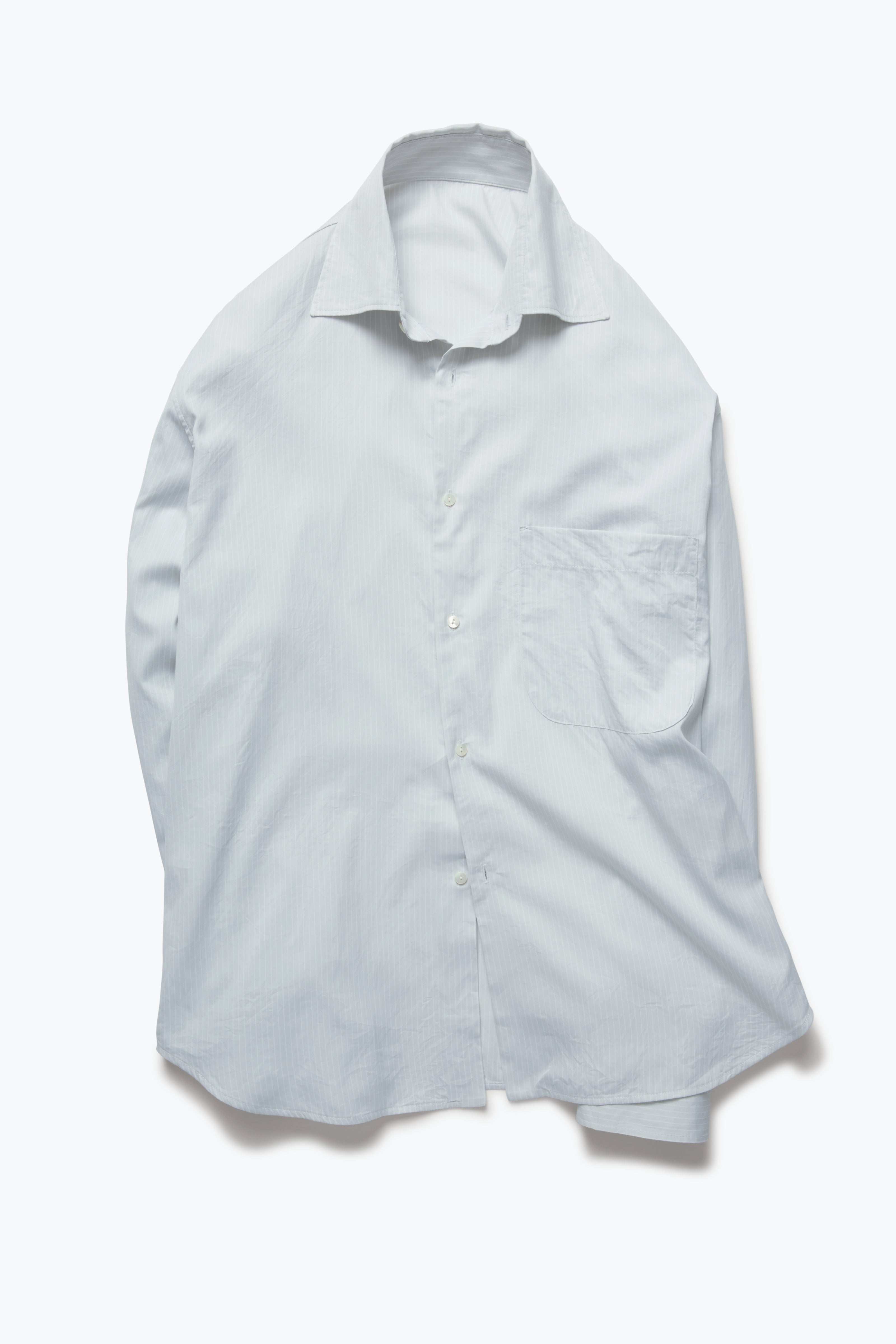 BRAZIL SILK/COTTON TWILL SHIRTS｜GRAY CHAMBRAY – Cornier