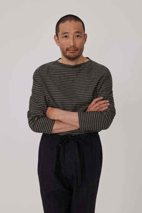 トップス ORGANIC COTTONHIGHGAUGE JERSEYBOATNECK Namu Shop - Auralee Organic Cotton High Gauge Jersey Boat