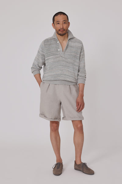 世界的に Cotton (Sage Polo Ribollita Mouliné) Stoffa - トップス