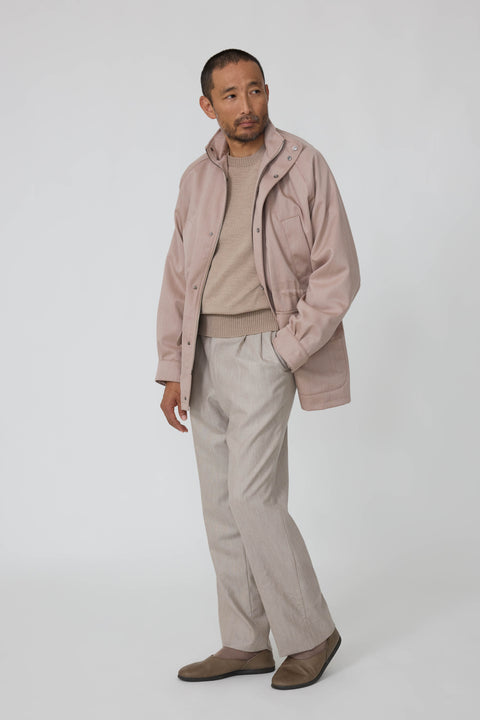 【美品】YINDIGO AM LINEN TWILL TRAVEL JACKET Traveler Jacket (Anise Naturally Dyed Wool Twill) - Stoffa