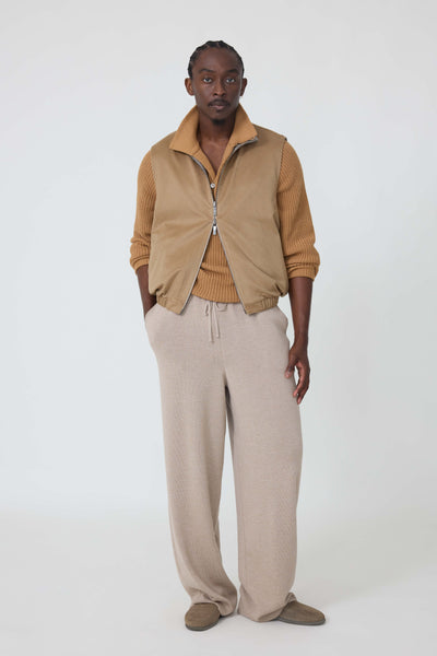 【中古】wism doublet CHAOS FLEECE VEST CAMEL Reversible Vest (Camel Guarnissage Cashmere) - Stoffa