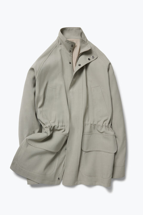Traveler Jacket (Lichen Silk Cotton Linen Deco) - Stoffa