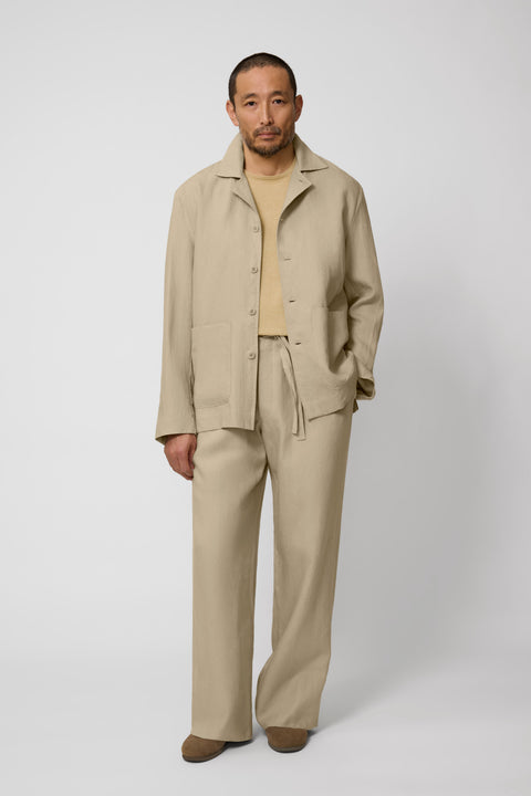 Lounge Jacket (Sand Washed Linen) - Stoffa