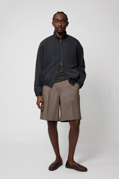 Blouson (Midnight Silk Mohair Twill) - Stoffa