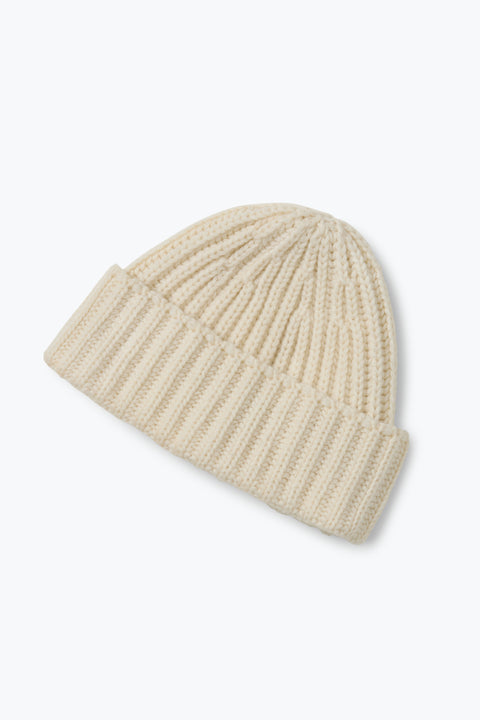 Watch Cap (Ivory Undyed Cashmere) - Stoffa