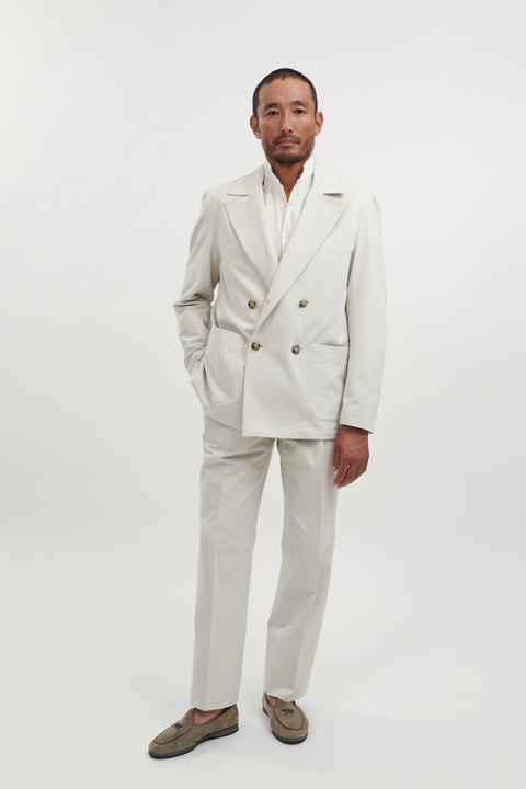 White double clearance breasted peacoat